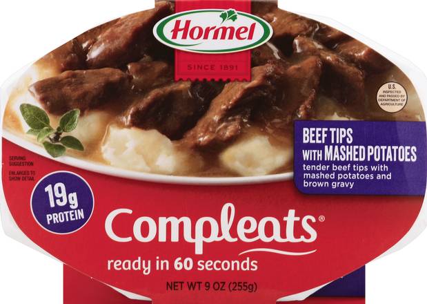 Hormel Compleats Beef Tips With Mashed Potatoes