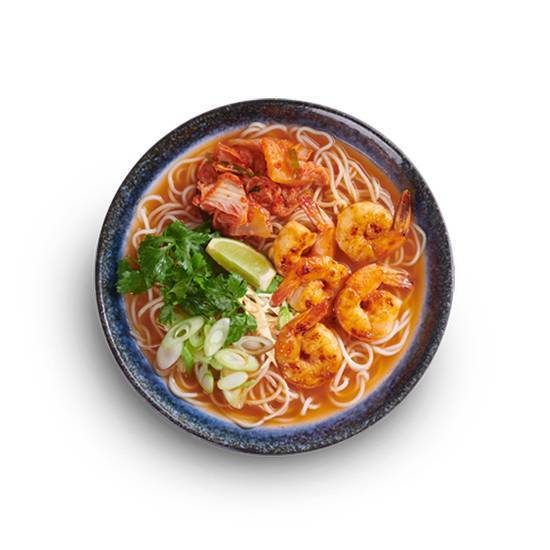 chili shrimp + kimchi ramen