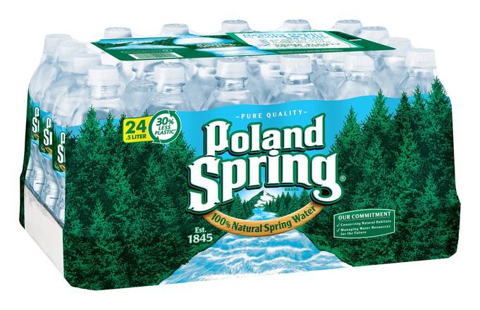 Poland Spring Natural Spring Water (24 pack, 16.9 fl oz)