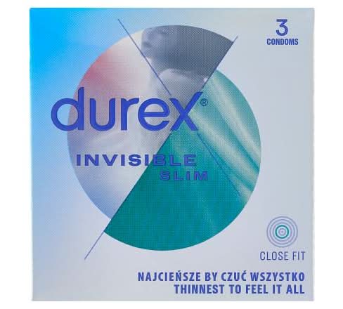 Durex Invisible Slim Prezerwatywy (3 szt.)