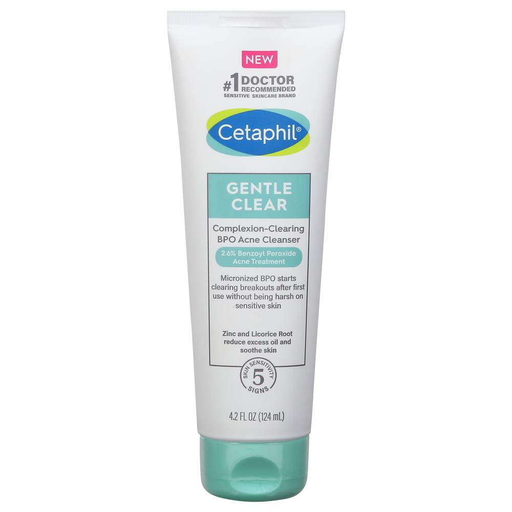 Cetaphil Gentle Clear Complexion-Clearing Acne Cleanser (4.2 fl oz)