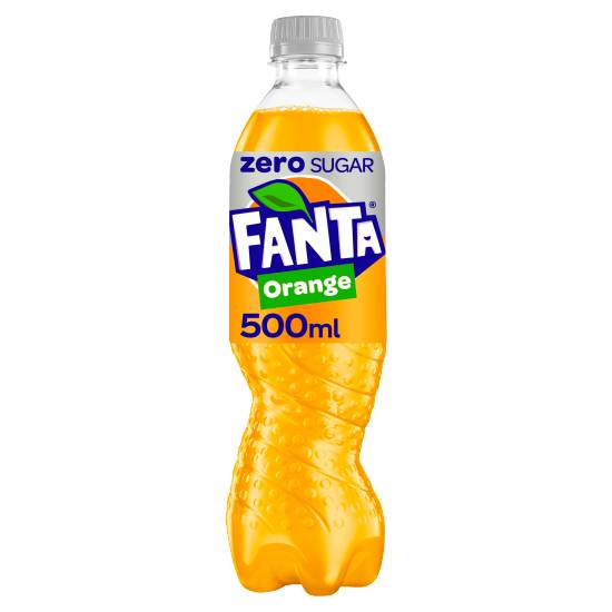 Fanta Orange, Zero Fruit Drink (500ml)