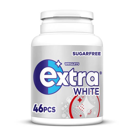 Extra White Chewing Gum Sugar Free Bottle 46pcs