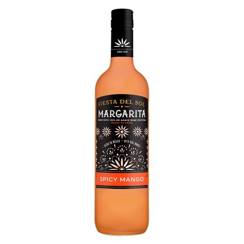 Fiesta del Sol Margarita Wine Cocktail, Spicy Mango (750 ml)