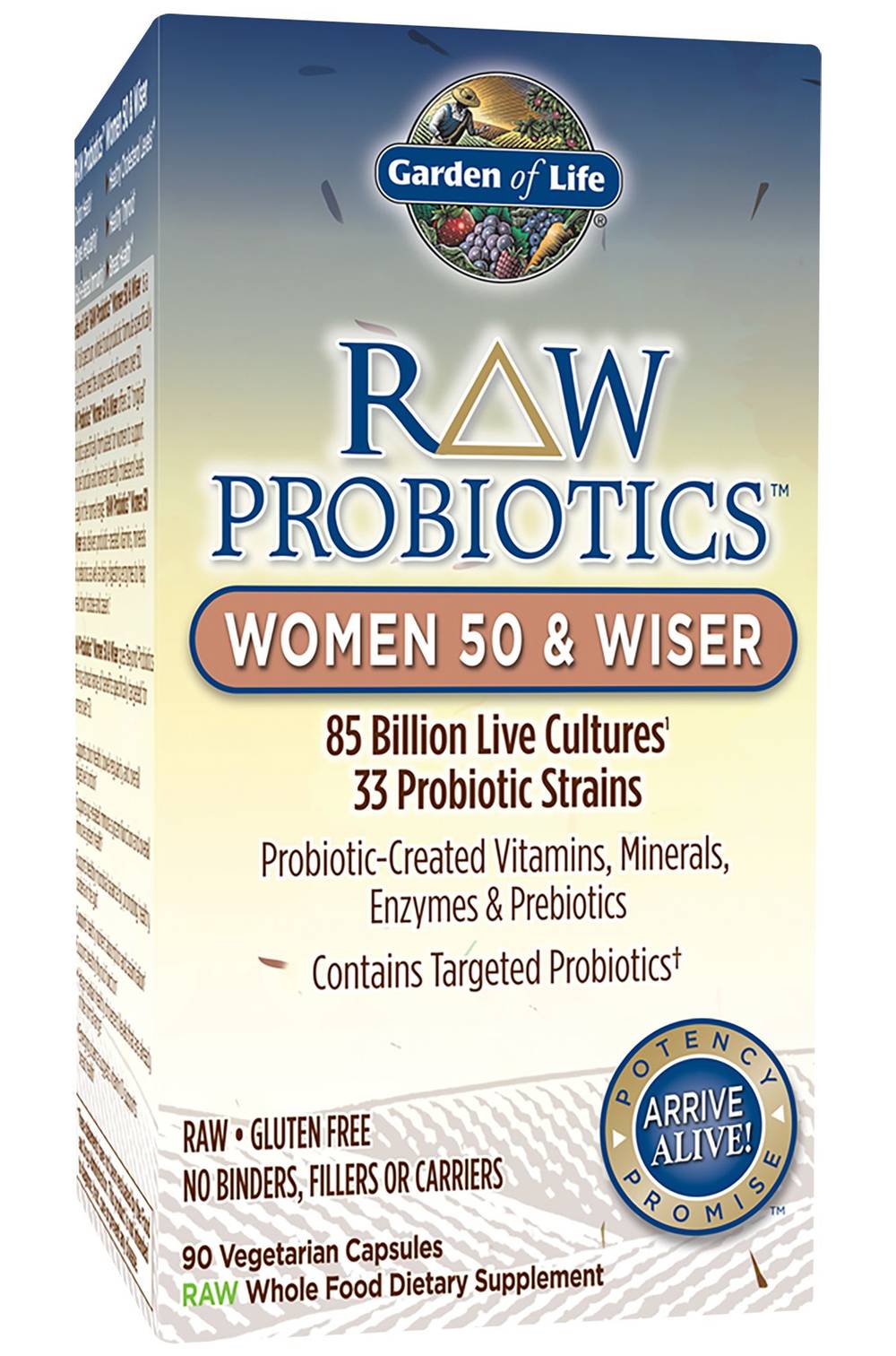 Garden of Life Raw Probiotics Women 50 & Wiser Vegetarian Capsules (90 ct)