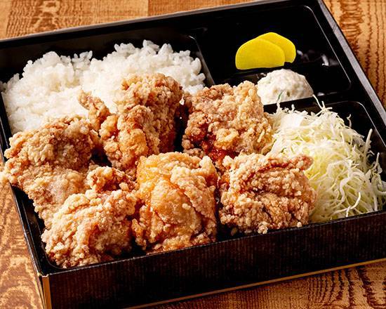 げんこつ唐揚げ弁当 6個 Fried Chicken Bento Box (6 Pieces)