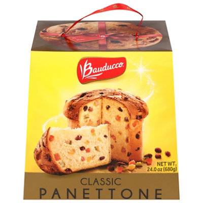 BAUDUCCO PANETTONE CLASSIC MOIST & FRESH FRUIT HOLIDAY CAKE-TRADITIONAL ITALIAN RECIPE