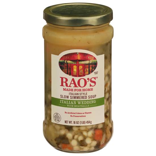 Rao's Homemade Italian Style Wedding Soup With Meatballs