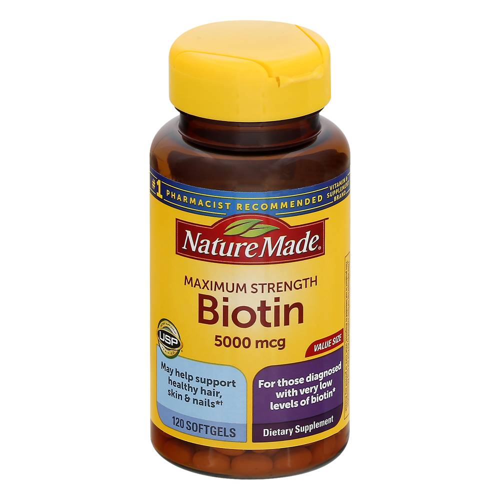 Nature Made Maximum Strength Biotin 5000 Mcg (120 ct )