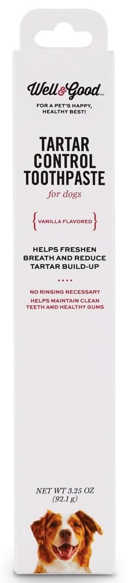 Well & Good · Pasta dental sabor vainilla control de sarro (92 g)