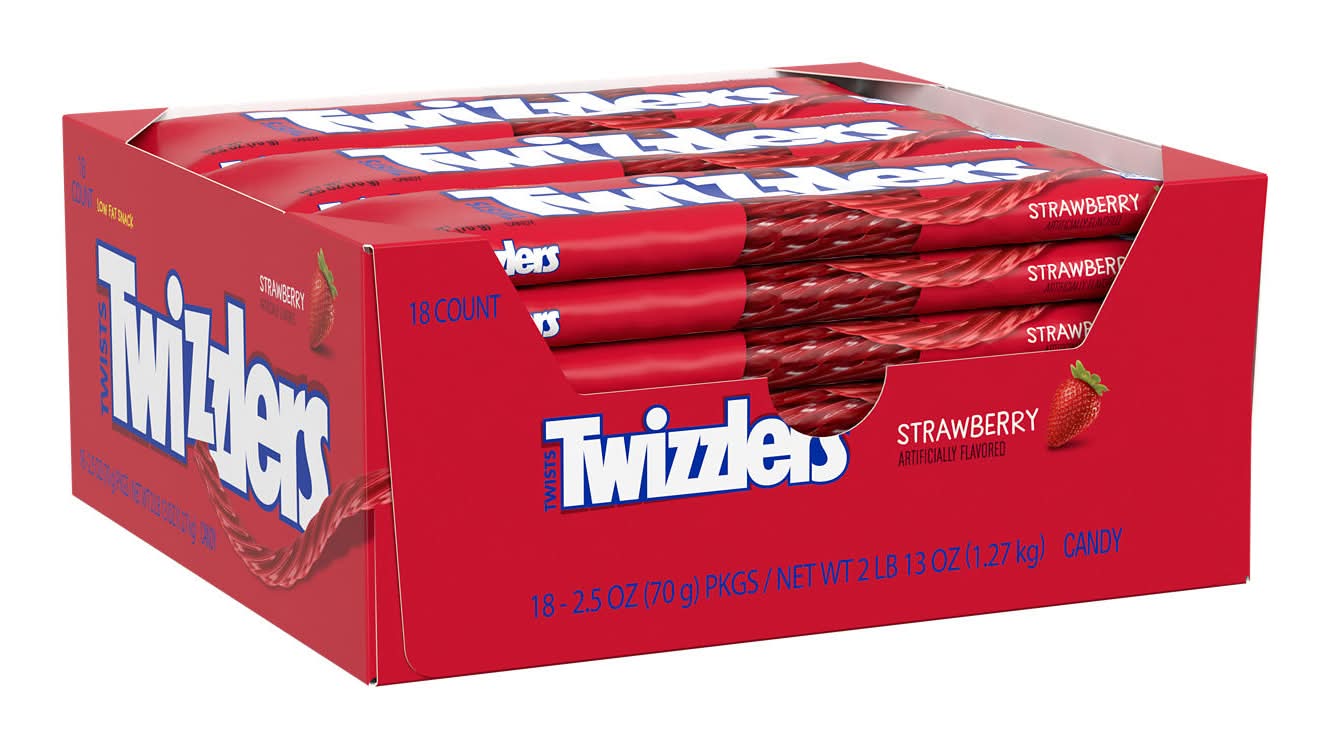 Twizzler's Candy, Strawberry (2.5 oz, 18 ct)
