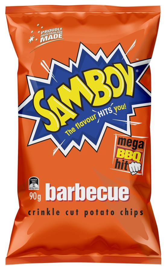 Samboy Bbq Potato Chips 90g
