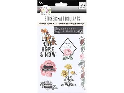 Happy Planner Vintage Botanicals Stickers Autocollants (pps-66-1), Assorted (56 ct)