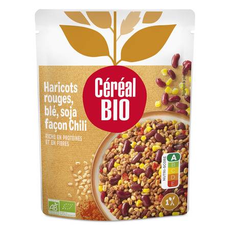Cereal - Bio- haricots blé soja rouges façon chili
