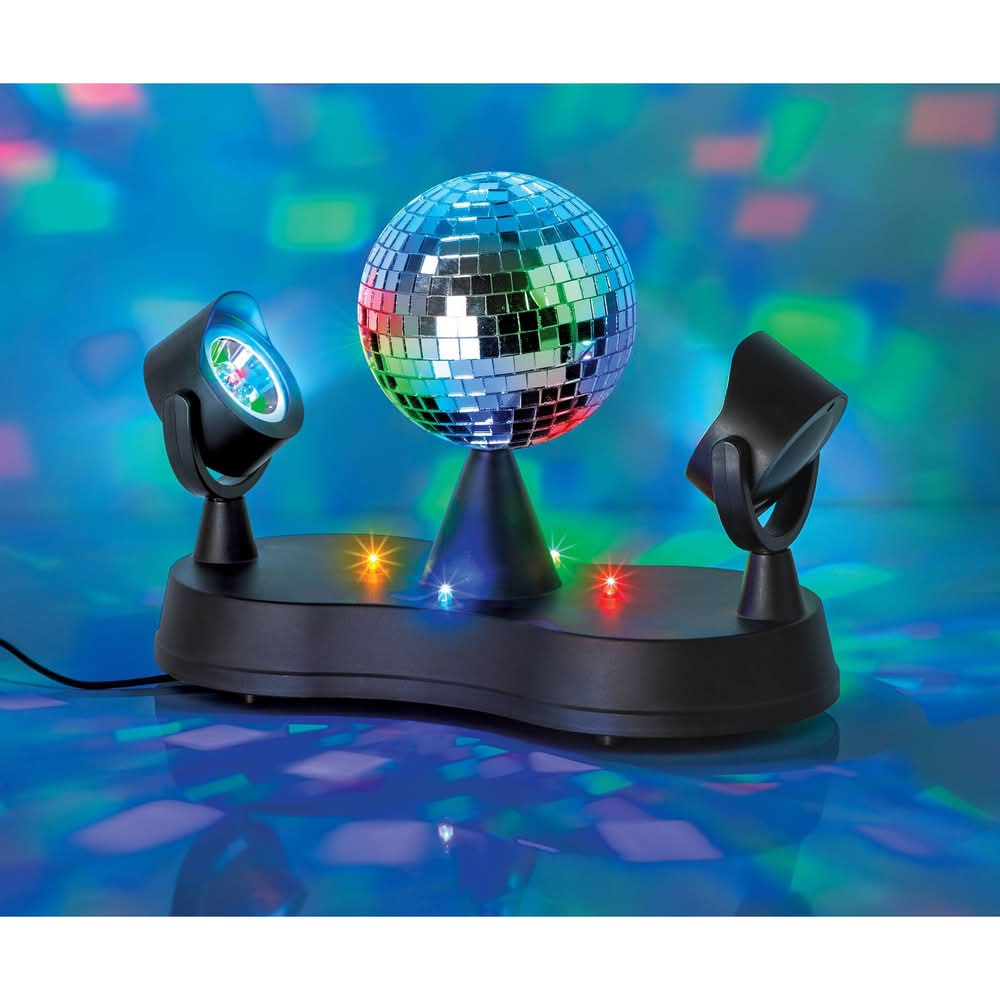 West & Arrow Rotating Disco Ball Party Projector, 11 in