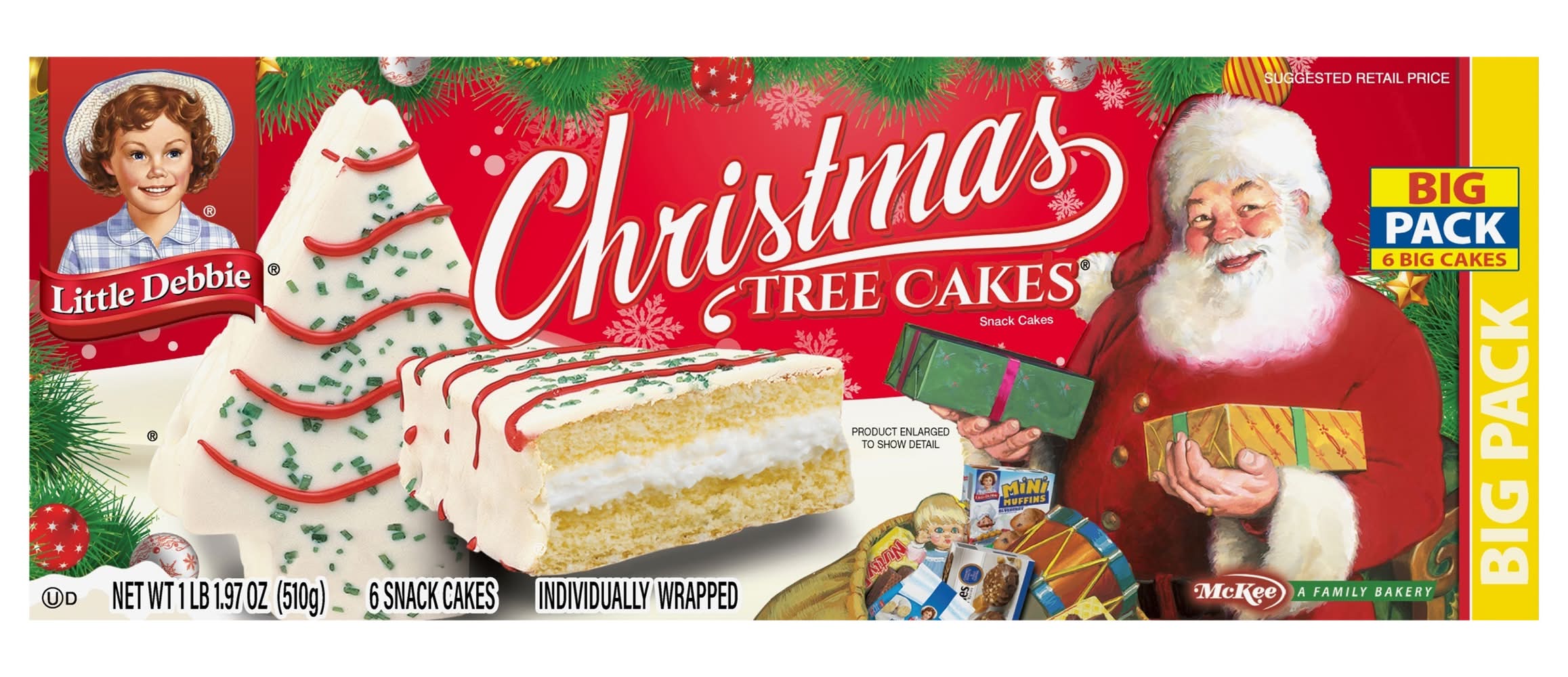 Little Debbie Big pack Christmas Tree Cakes (1.12 lbs)