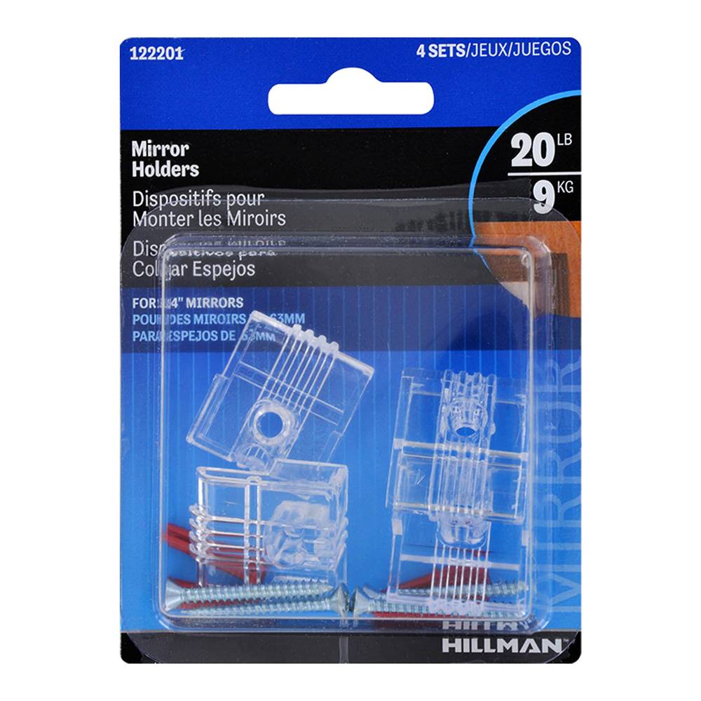 Hillman 20lb Heavy Duty Mirror Holders | 122201