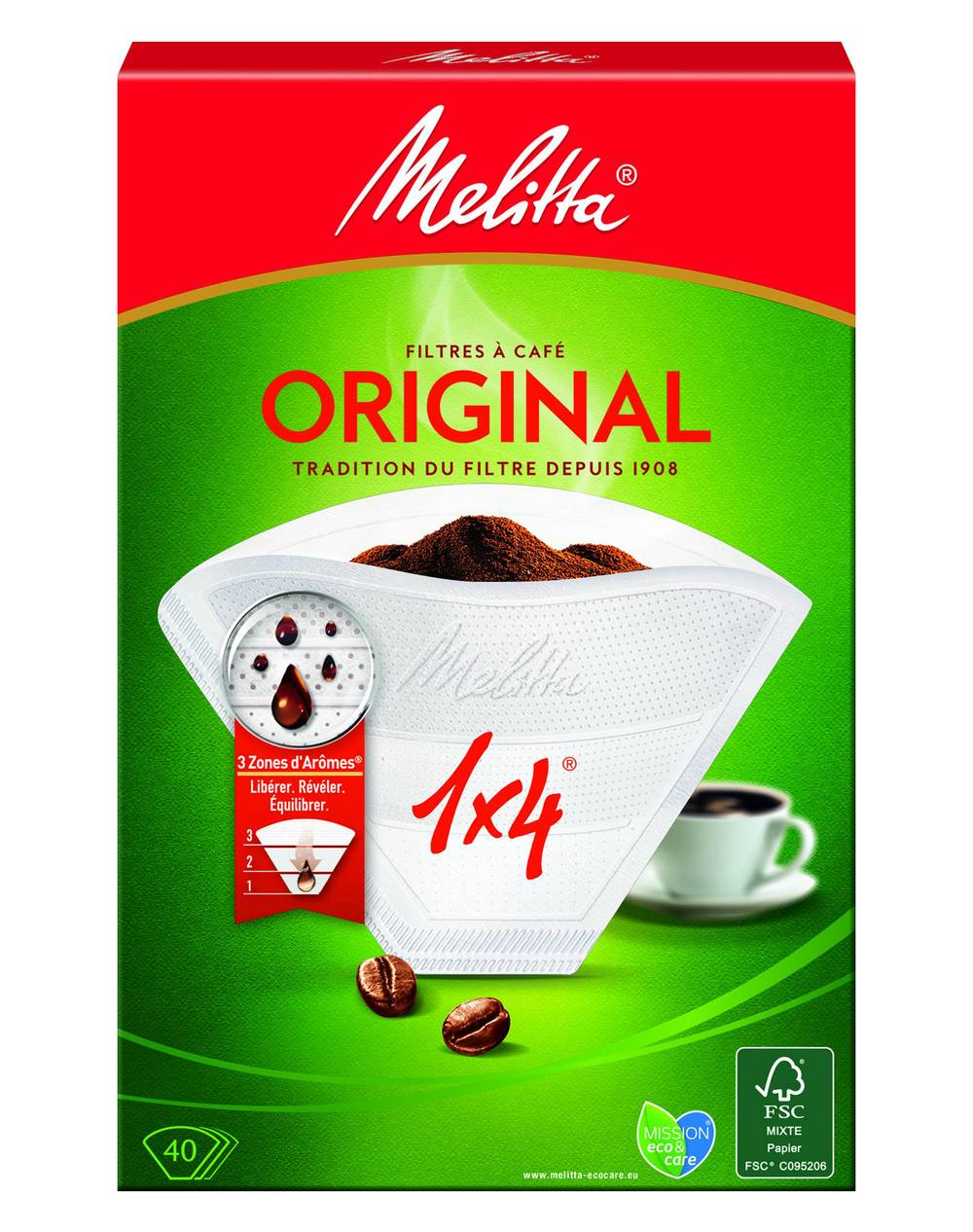 Melitta filtres à café (40ct)