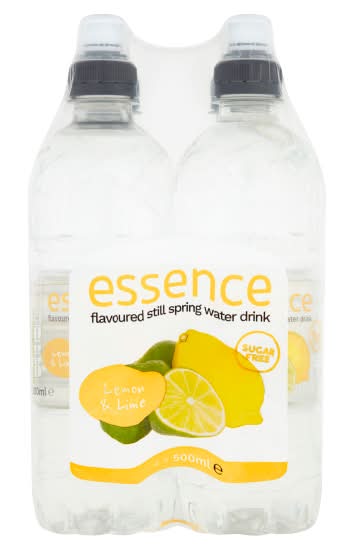 Essence Lemon & Lime, Still Spring Water Drink (4 x 500ml)