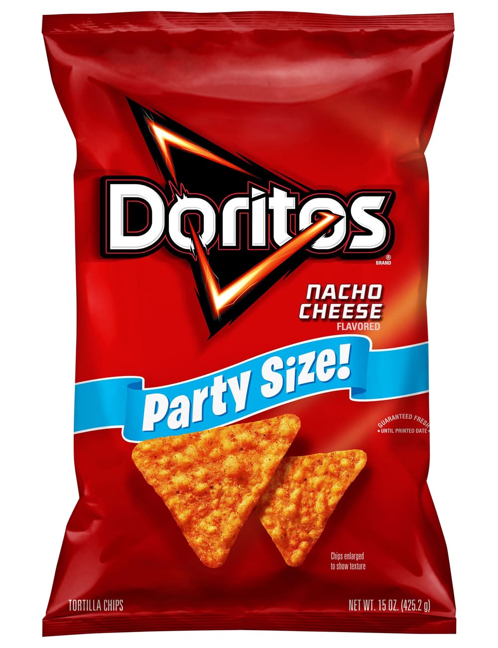 Doritos Party Size Tortilla Chips, Nacho Cheese (15 oz)