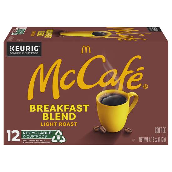 Mccafé Light Roast Coffee K-Cup Pods (12 ct, 4.12 oz) (breakfast blend )