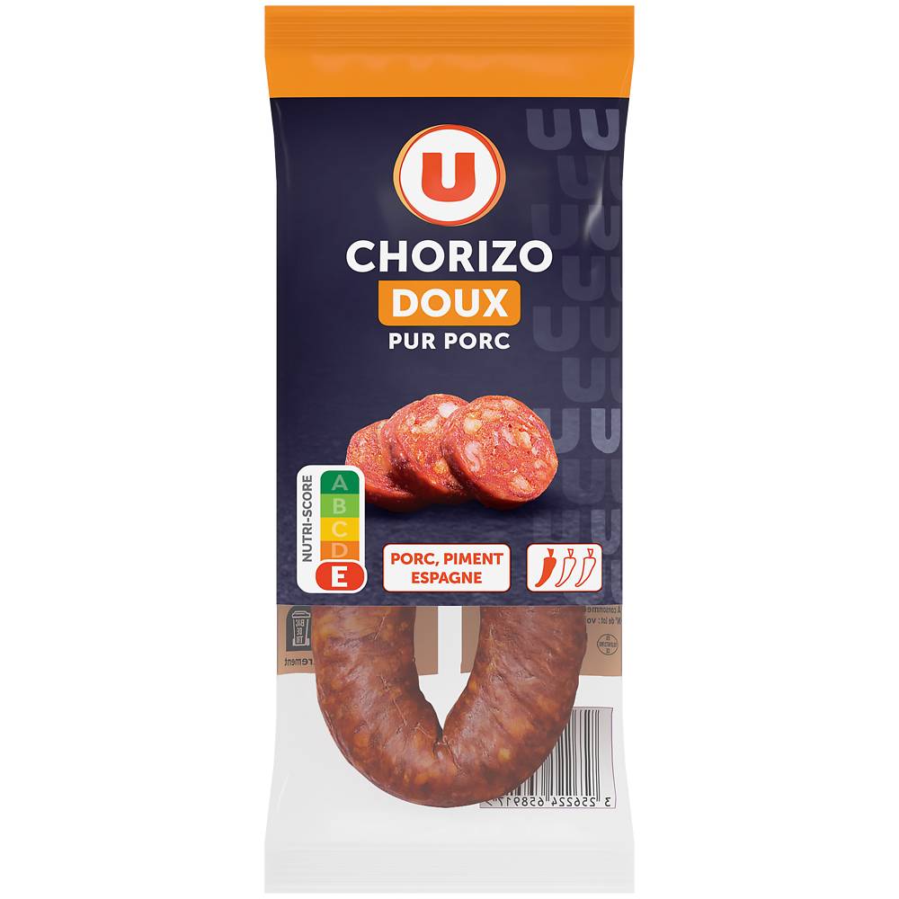 Systeme U - Chorizo porc doux Espagne