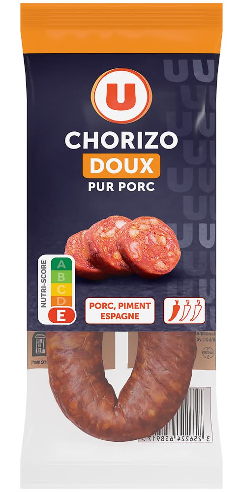 Systeme U - Chorizo porc doux espagne (220g)