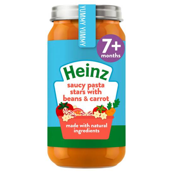 Heinz by Nature Saucy Pasta Stars with Beans & Carrot 7+ Months 200g