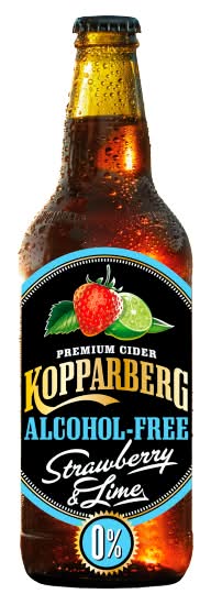 Kopparberg Alcohol-Free Premium Cider With Strawberry & Lime (500ml)