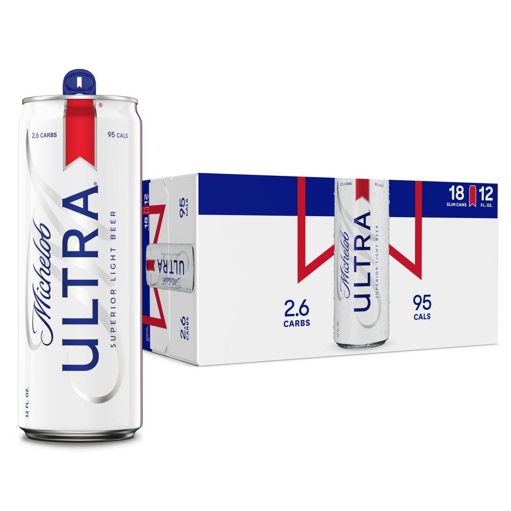 Michelob Ultra Superior Light Beer (18 ct, 12 fl oz)