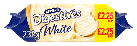 McVitie's White Chocolate, Digestive Biscuits (232g)