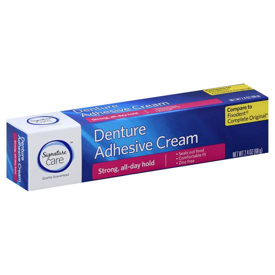 Signature Care Denture Adhesive Cream (2.4 oz)