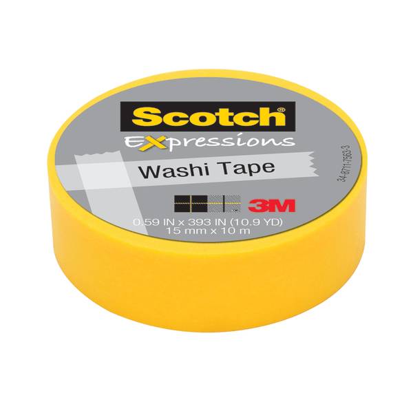 Scotch Expressions Washi Tape 5/8 X 393 Orange