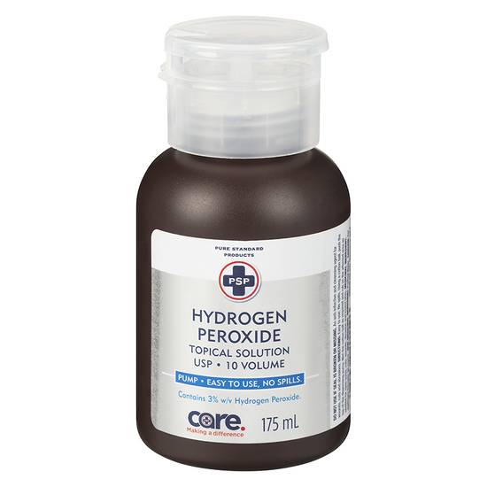 PSP Hydrogen Peroxide USP 3%, 8 x 500 mL