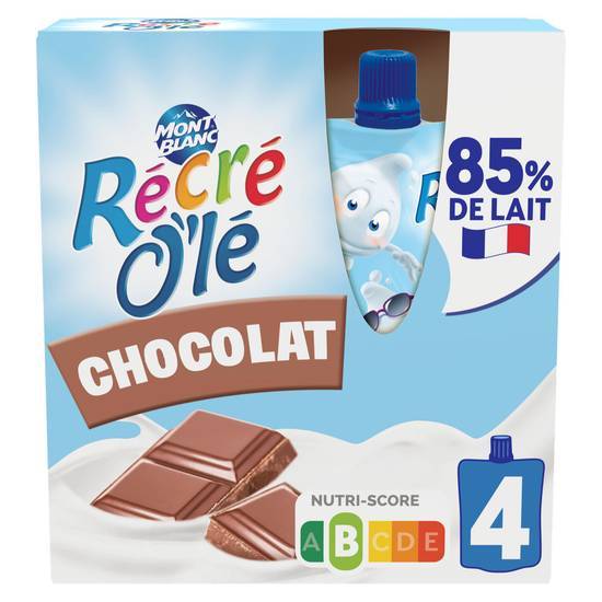 Mont Blanc - Récré o'lé crème dessert (4 pièces) (chocolat)