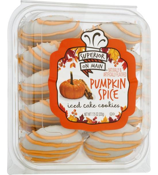 Superior on Main Pumpkin Spice Iced Cake Cookies