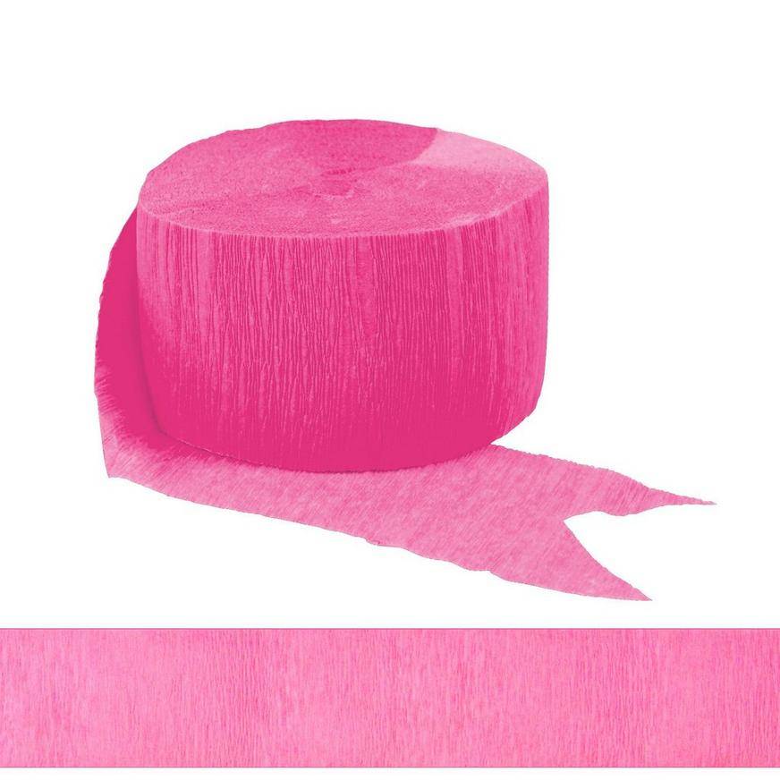 Party City Bright Crepe Paper Streamer (pink)