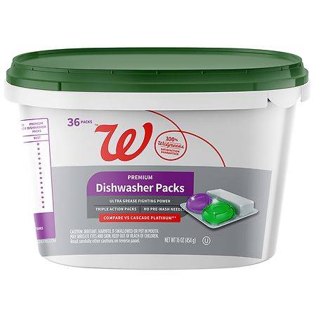 Walgreens Dishwasher Detergent Packs - 18.0 ea