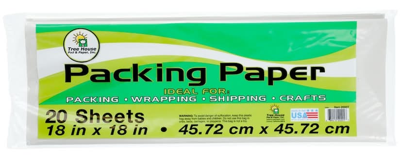 Box Partners Simple Packing Paper, 18x18 in (20 ct)