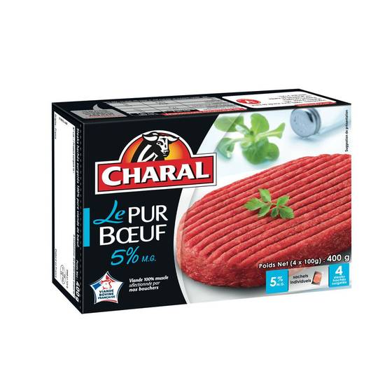 Steak haché 5% mg Charal 4x100g