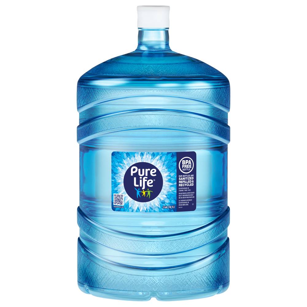PURE LIFE Plastic Bottled Purified Water (5 gal)