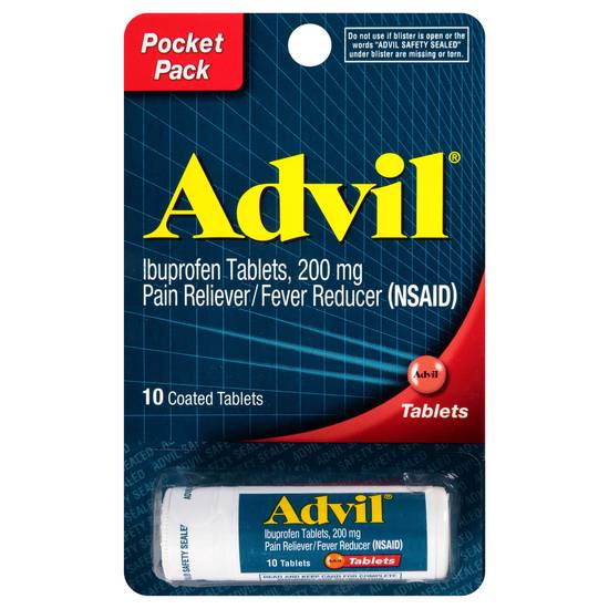 Advil Ibuprofen Pain Reliever/Fever Reducer Coated Tablets