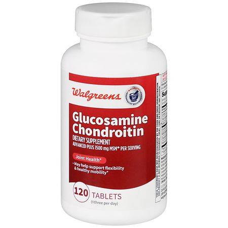 Walgreens Glucosamine Chondroitin Advanced Plus 1500 mg Msm Tablets (120 ct)
