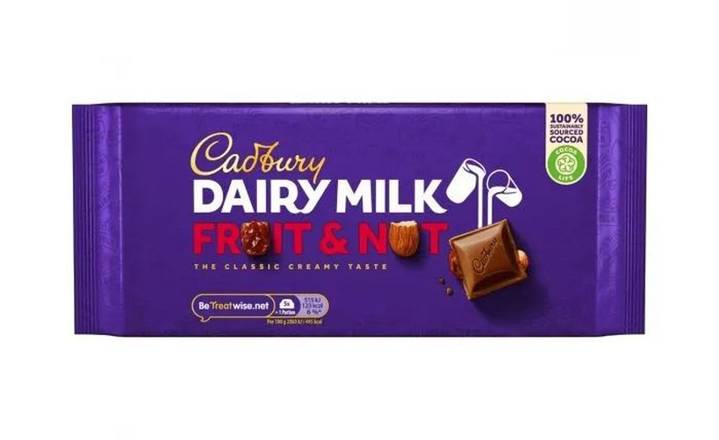 Cadbury Dairy Milk Fruit & Nut Chocolate Bar 180g (401265) 