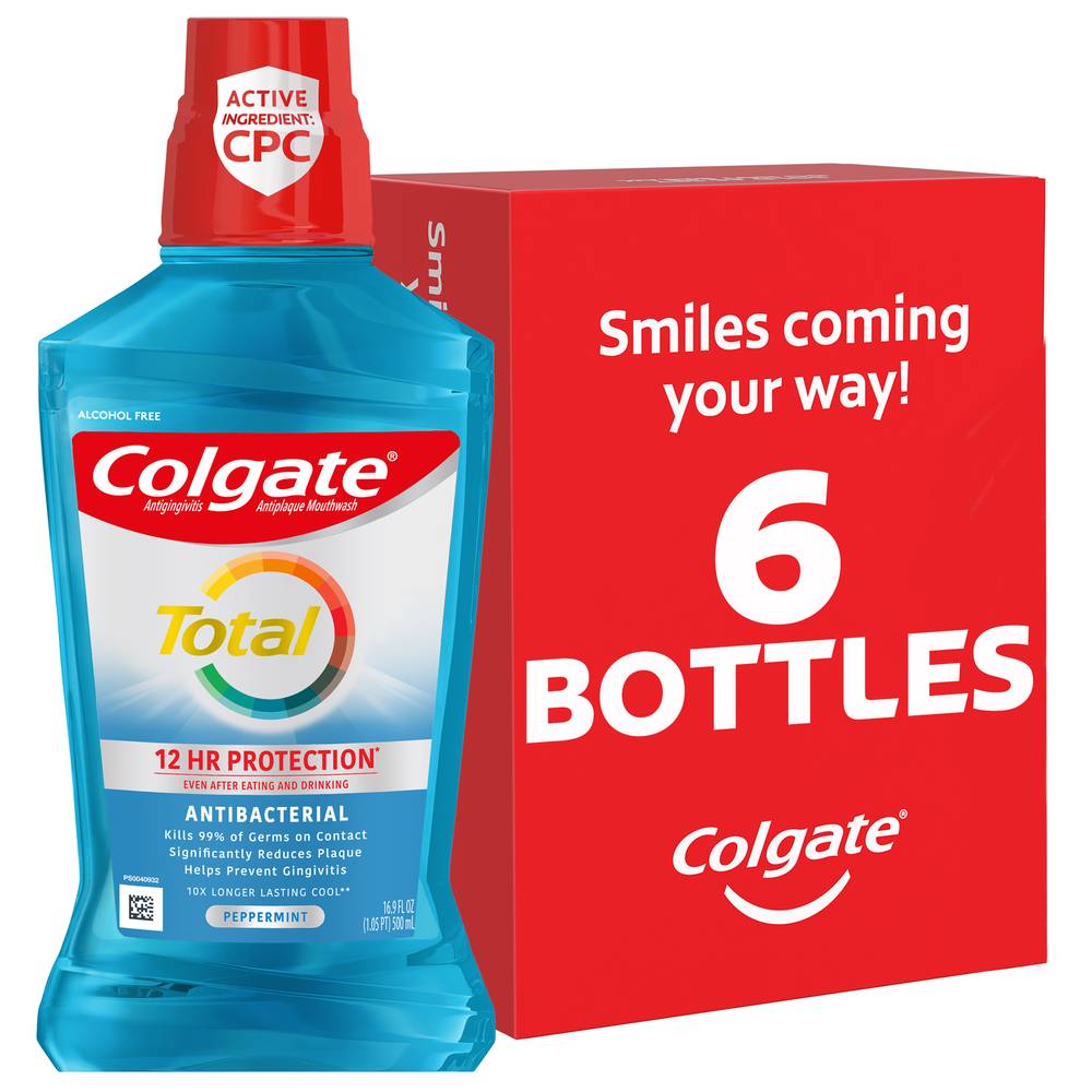 Colgate Alcohol-Free Peppermint Total Mouthwash (16.9 fl oz)