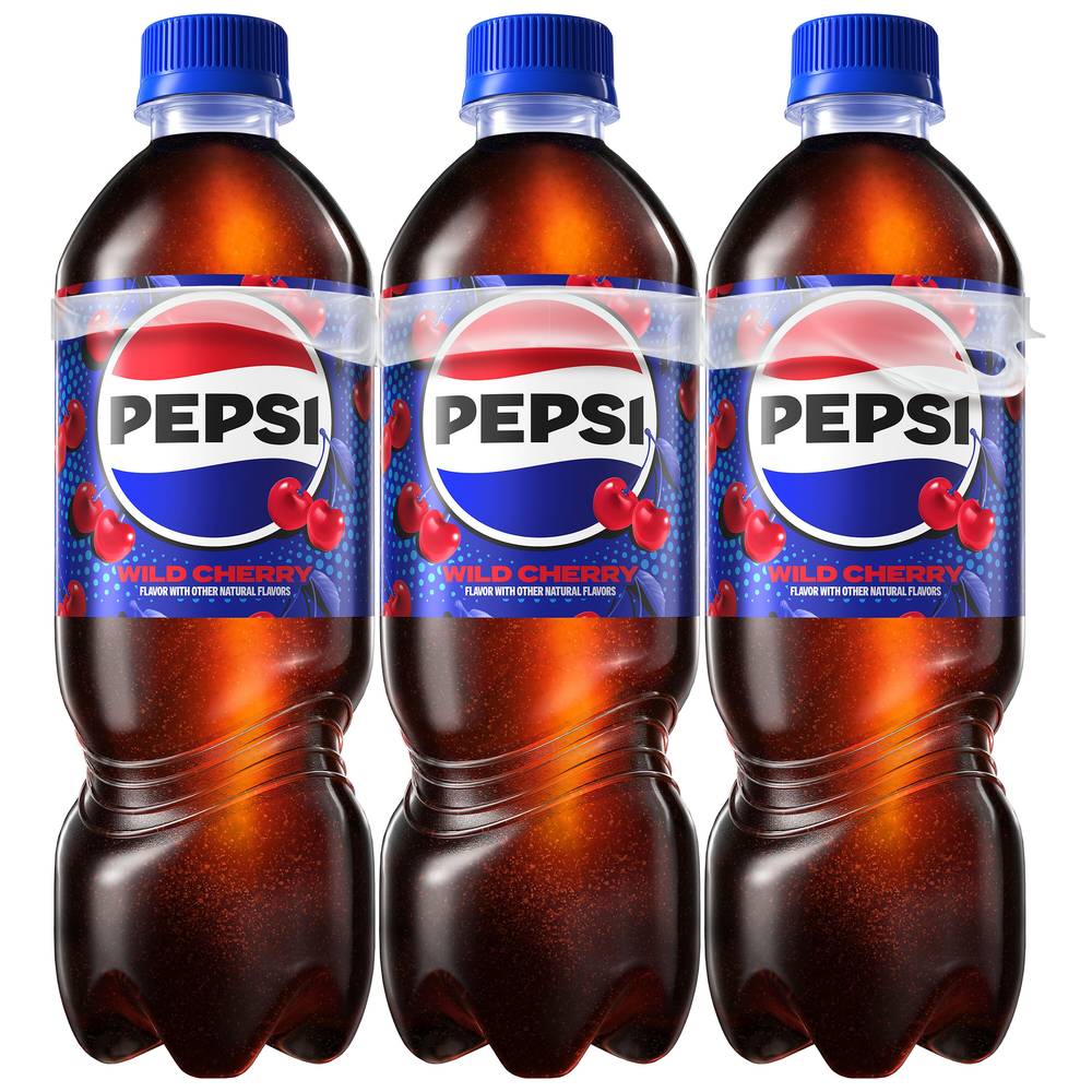 Pepsi Soda (6 ct, 16.9 fl oz) (wild cherry)