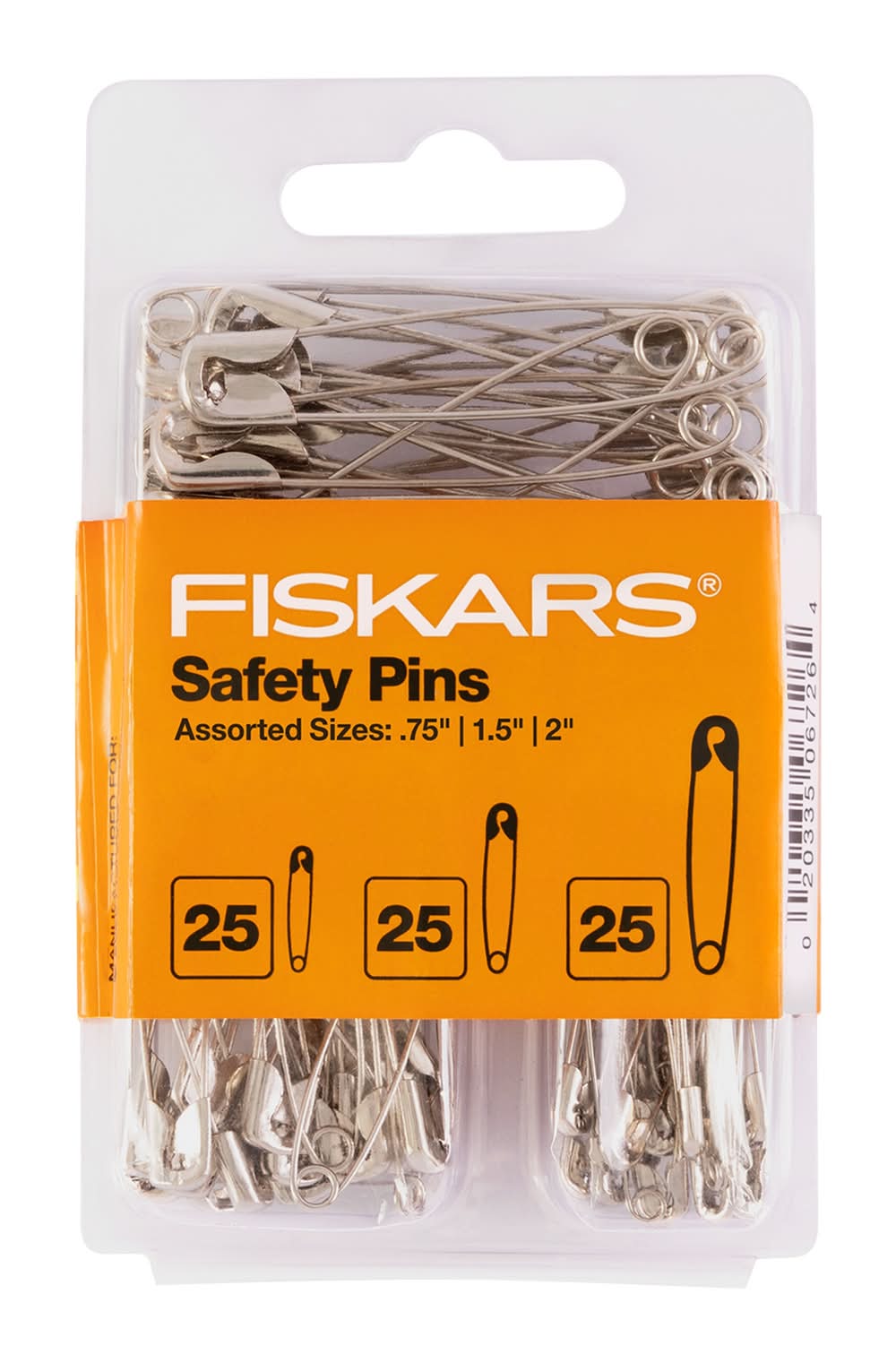 Fiskars Safety Pins (75 ct)