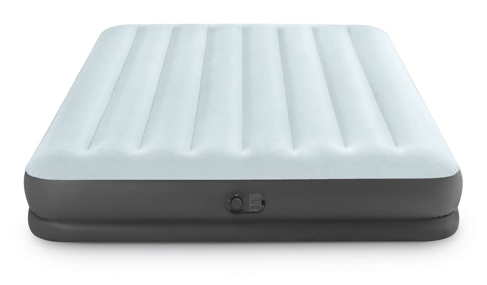 Intex Mid Rise Air Mattress With Internal Usb Pump, Queen