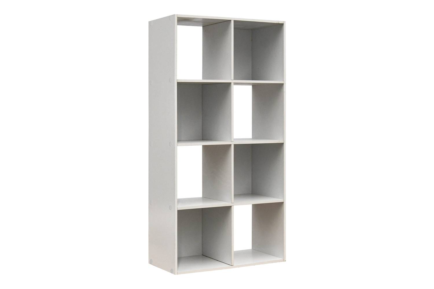 Style Selections Stackable Wood Laminate 8 Cube Organizer, White