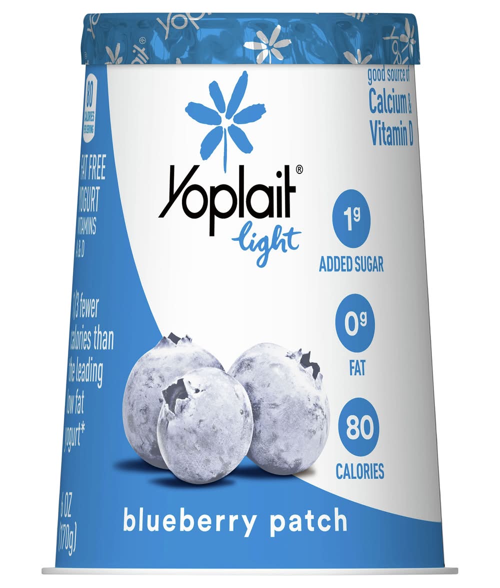 Yoplait Light Fat Free Blueberry Patch Yogurt (6 oz)